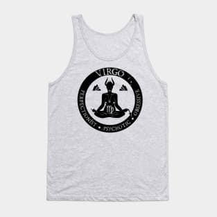 Savage Virgo Zodiac Antisocial Astrology Tank Top